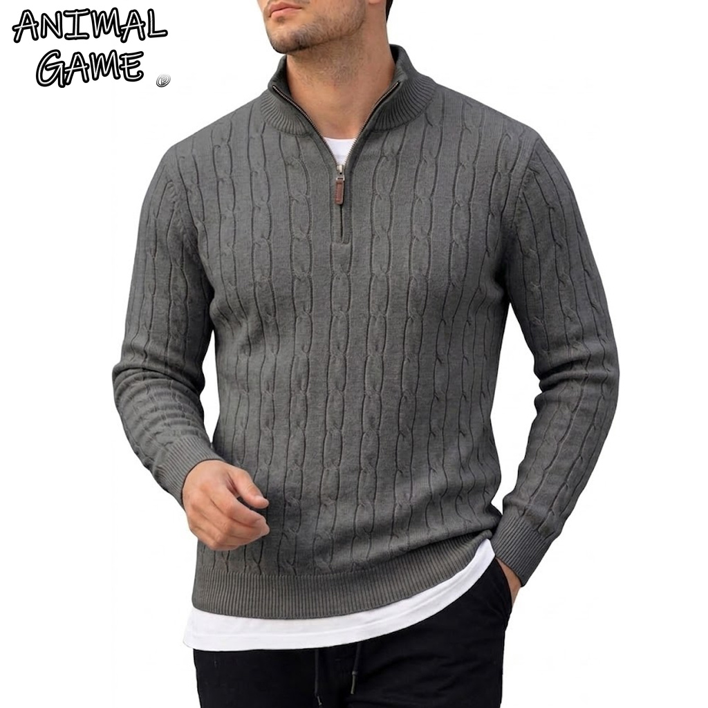 Thermal Long John - Men's Long Sleeve Half Zip Polo
