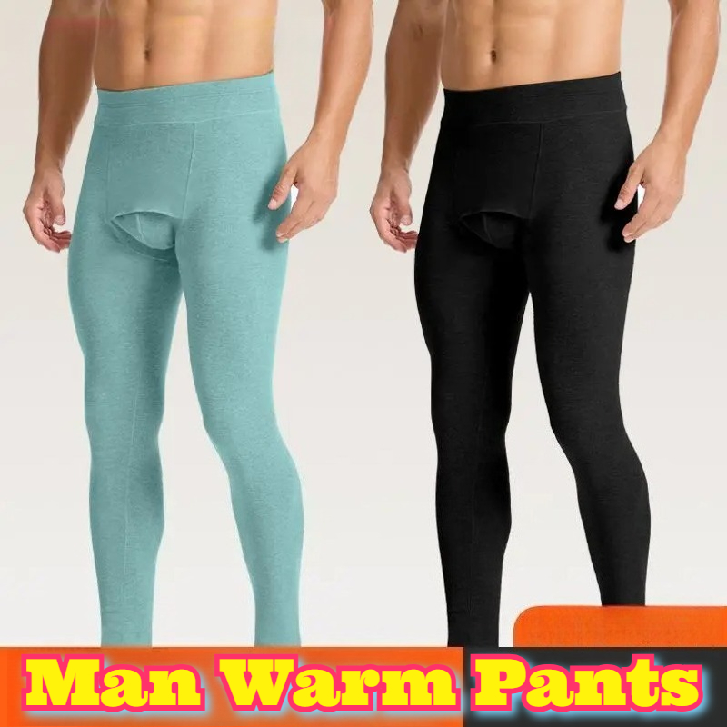 Thermal Long John - Men Trousers Thermal Pants Double-sided Polished