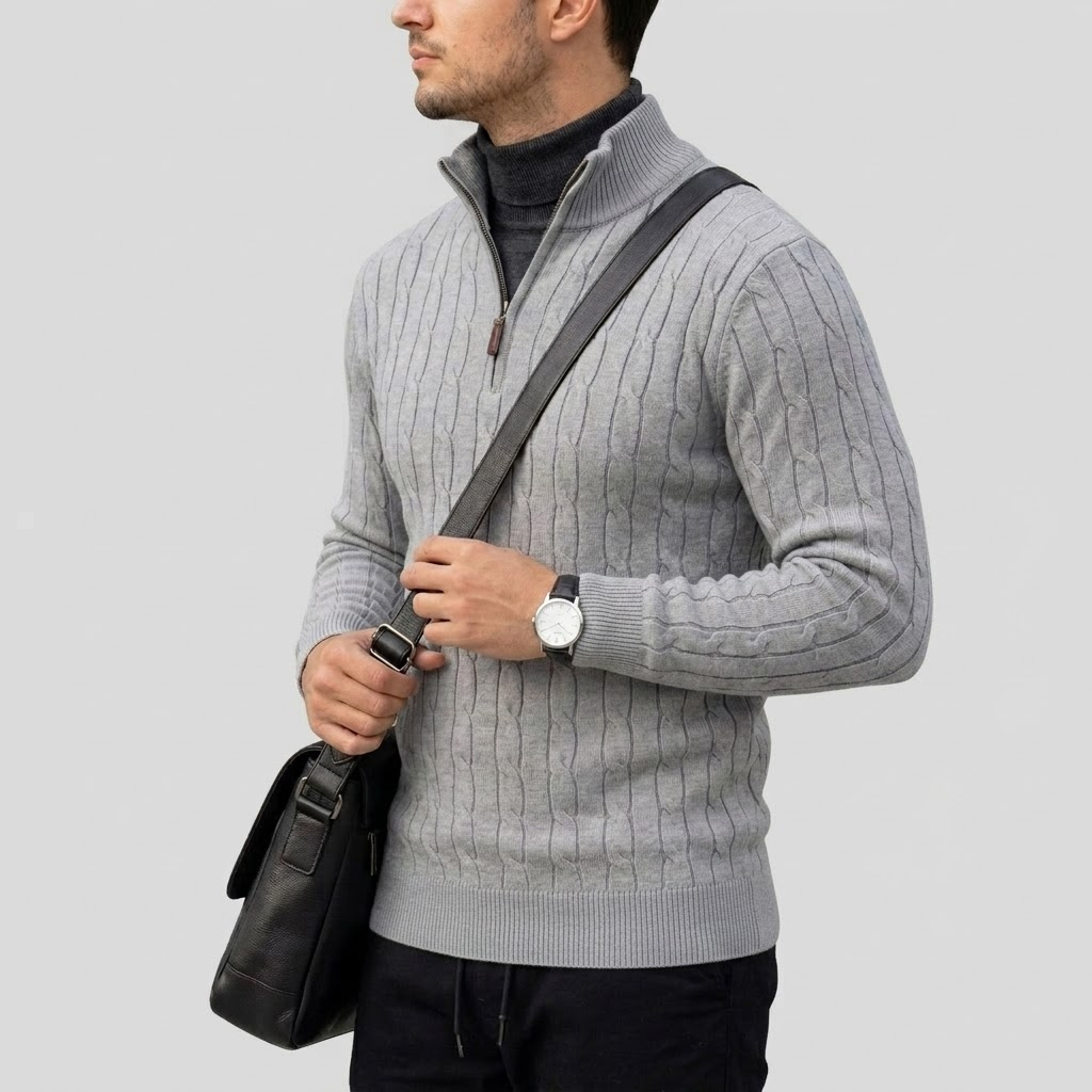 Men's Long Sleeve Half Zip Pol - Thermal Long John ulasan dan harga