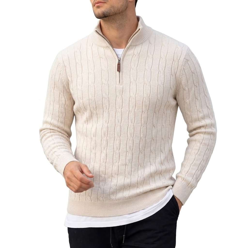 Men's Long Sleeve Half Zip Pol - Thermal Long John ulasan dan harga