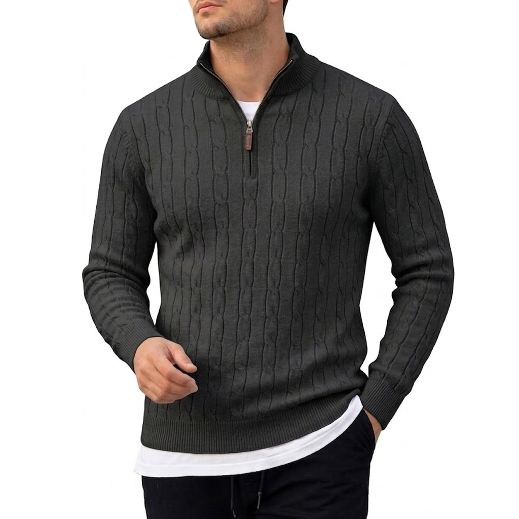 Men's Long Sleeve Half Zip Pol - Thermal Long John ulasan dan harga