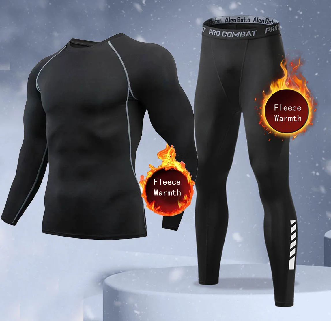 New 2-pieces Winter Warm Men U - Thermal Long John ulasan dan harga