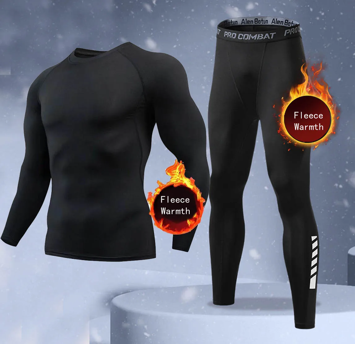 New 2-pieces Winter Warm Men U - Thermal Long John ulasan dan harga