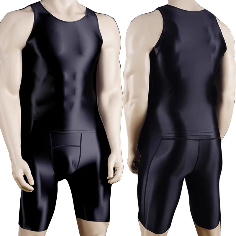 Men Thin Fitness vest Tights s - Compression Shorts Athletes ulasan dan harga