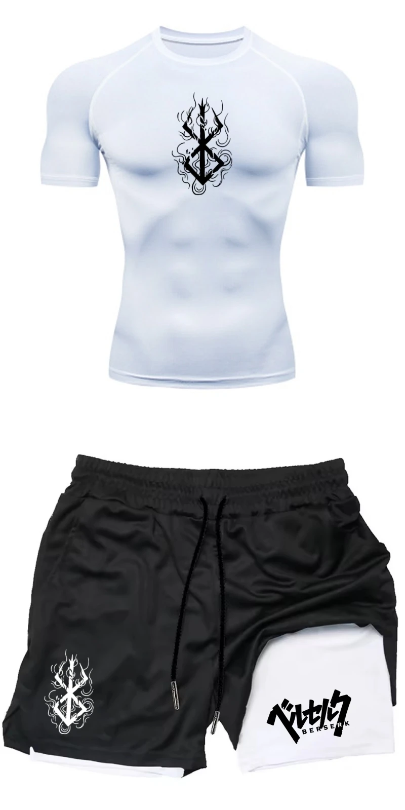 Men's Summer Gym Fitness Train - Compression Shorts Athletes ulasan dan harga