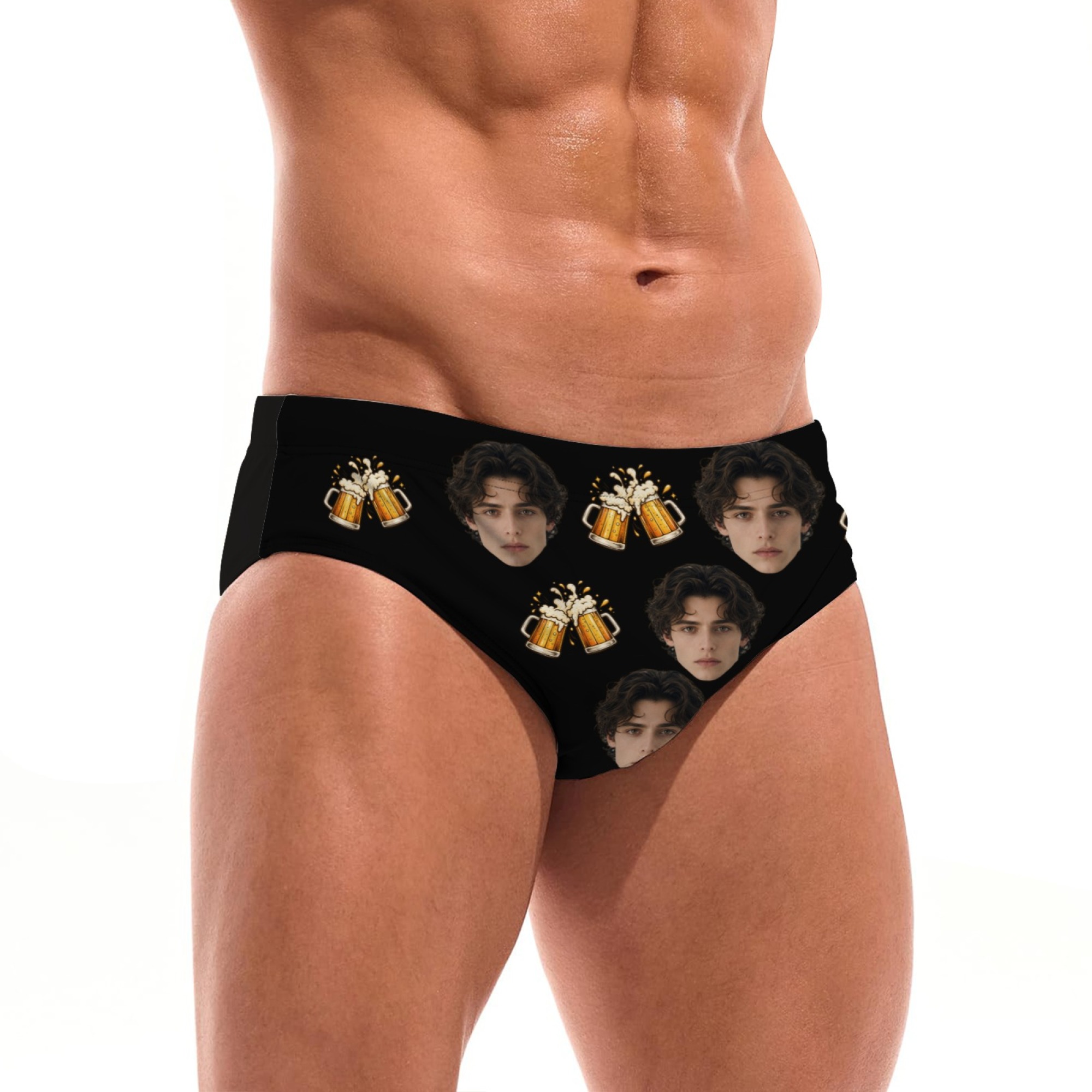 Personalized Face Photo Beer P - Trunk Breathable Men ulasan dan harga